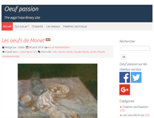 Tablet Screenshot of oeufpassion.com